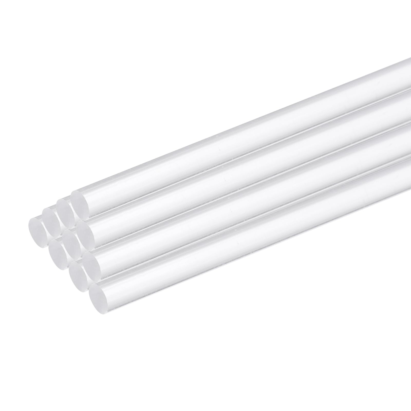 MECCANIXITY 10 Pcs Acrylic Round Rods 1/8″ x 10″ Clear Acrylic Dowel Rods Sti…