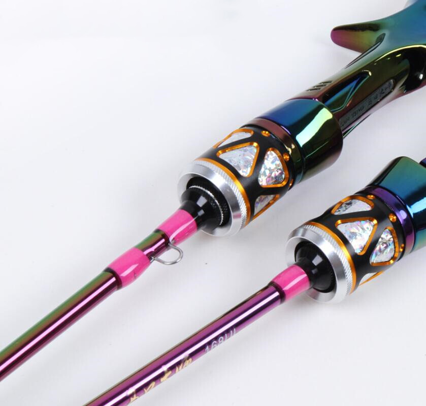 Trout Fishing Rod 1.68M 1.8M Portable Ultra Light Solid Tip Carbon Spinning Pole