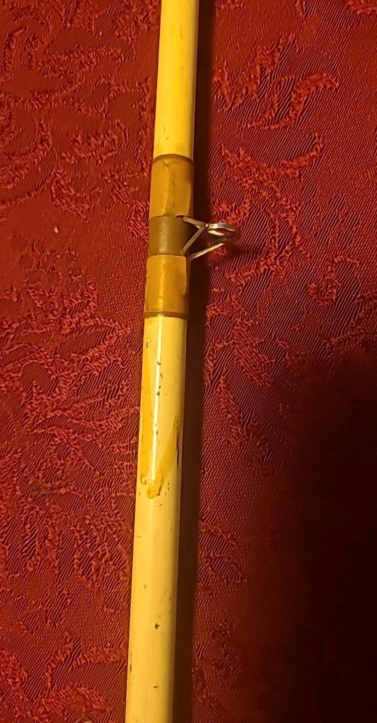 Vintage Heddon Vicount Custom Rod 2 Pcs #8007-8 1/2 Feet w JOHNSON #80 Reel