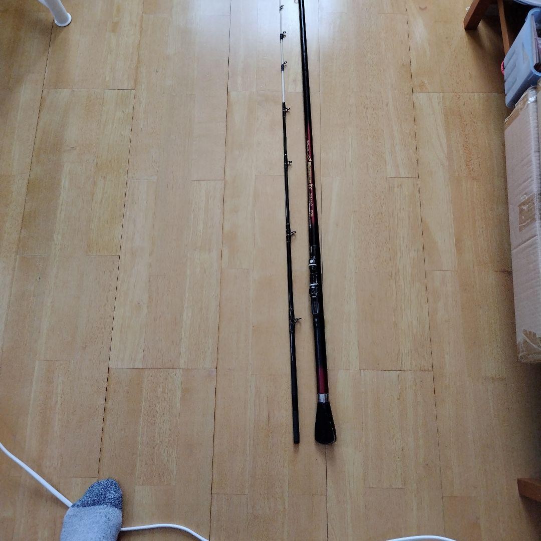 Mightymaster Boat Rod 30-210 210cm with 6 Guides Black/Red Used