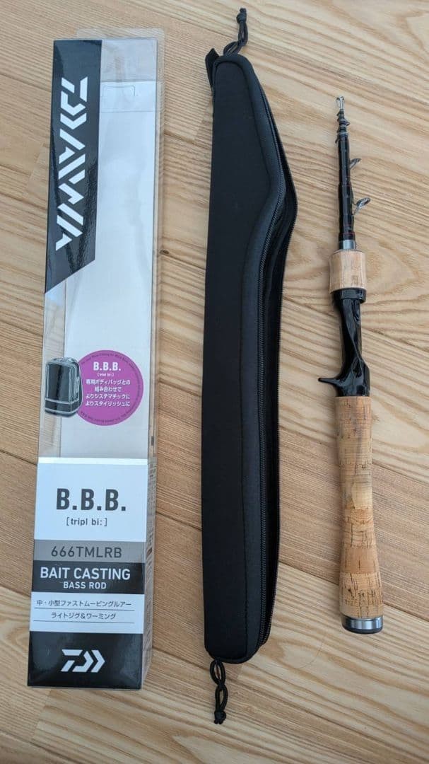 Daiwa B.B.B 666TMLRB Bass Baitcasting Multi-Piece Fishing Rod Used JDM