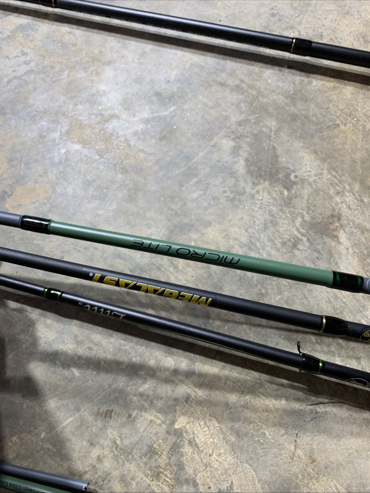 LOT OF 10 BASS PRO SHOPS FISHING RODS (BROKEN)