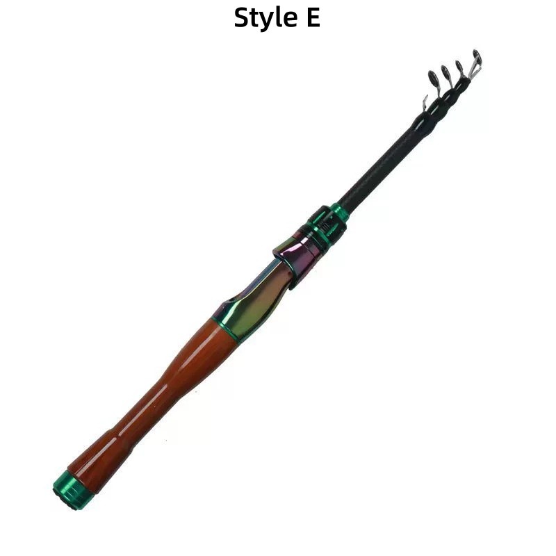 Lure Fishing Rod Carbon Fiber Ultralight Teleacopic Spinning Casting Rod Travel