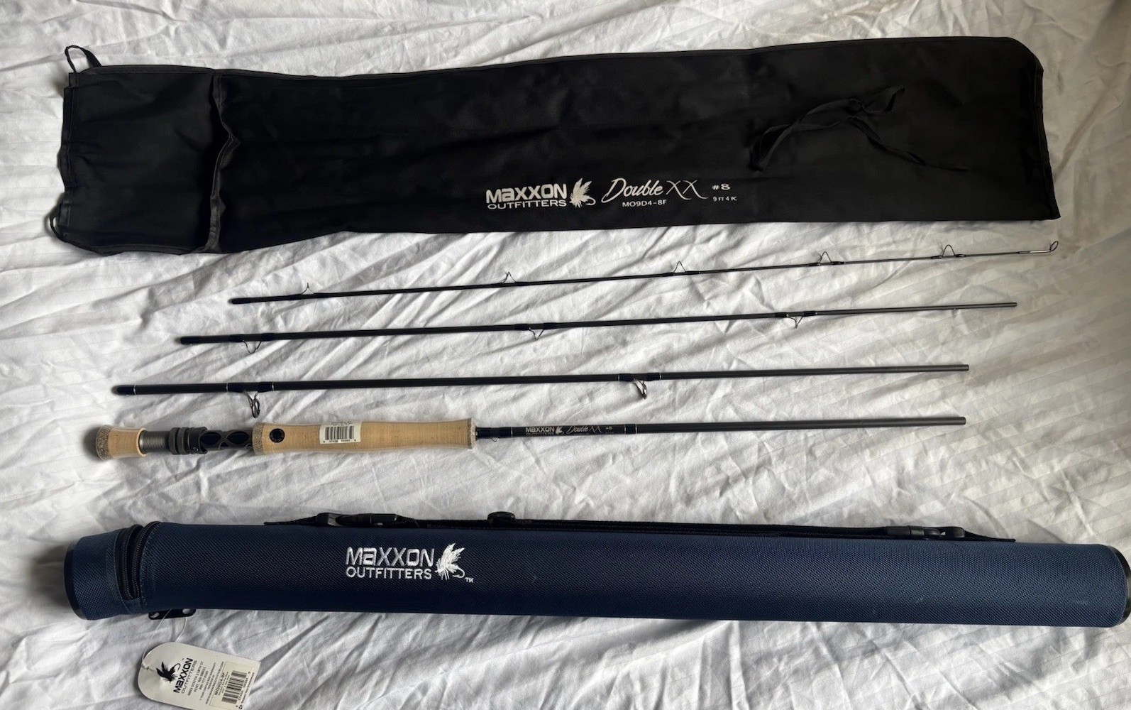 Maxxon Outfitters Double XX Fly Rod – 9 Foot 8 Weight- New- Never Cast Or Fished