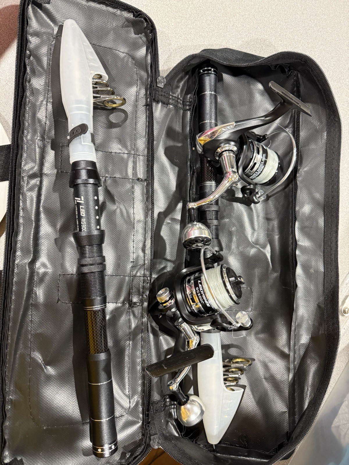Lixada Double Set For $75 2 Lightweight Rods And 2 Reels, 10 Feet Each W/case