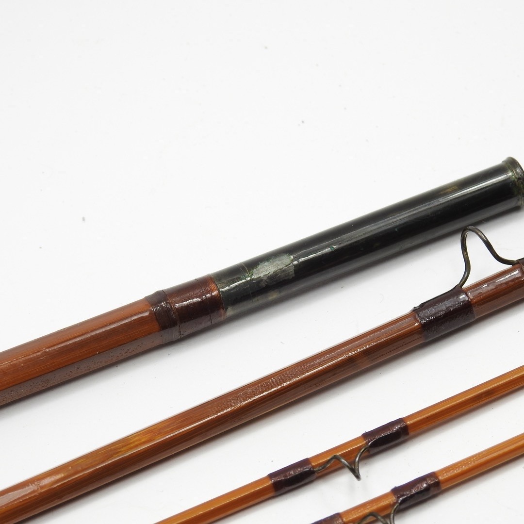 F.E. Thomas Special “Streamer Browntone” Bamboo Fly Rod. 9’. 3/2. W/ Tube & Sock