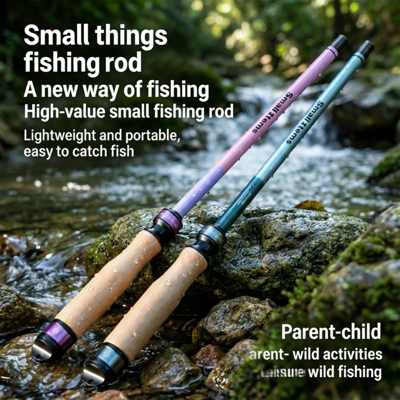 Carbon Fiber Fishing Rod to Beginner Easy To Carry And Operate In Stream Lake
