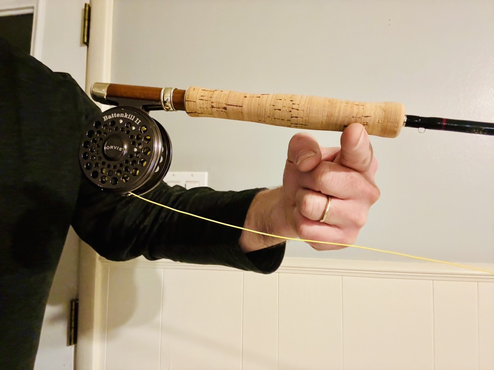 Winston Pure 8′ 4wt Fly Rod 4pc. CustomWinston cap and ring reel seat. Preowned