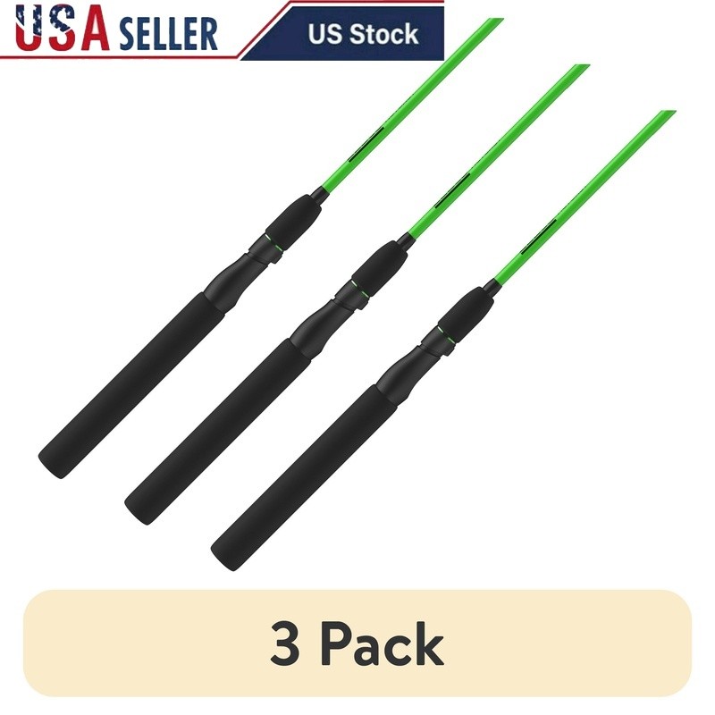 Durable 2-Piece Spinning Rod Medium-Light Fishing EVA Handle Twist-Lock Seat New