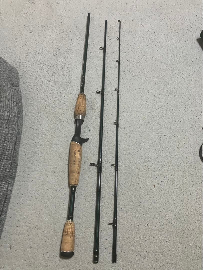 Bass Pro Shops Extreme 3-Piece Fishing Rod Rare Used