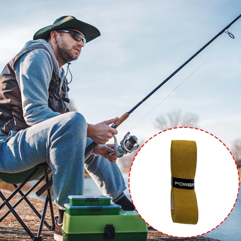 NonSlip Wear Resistant Handle Wrap Moisture Wicking Fishing Handle Grip