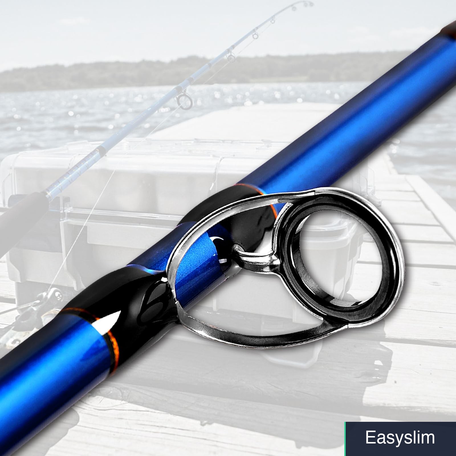 Saltwater Spinning Fishing Rod 2-Piece Heavy Power 7ft Carbon Fiber