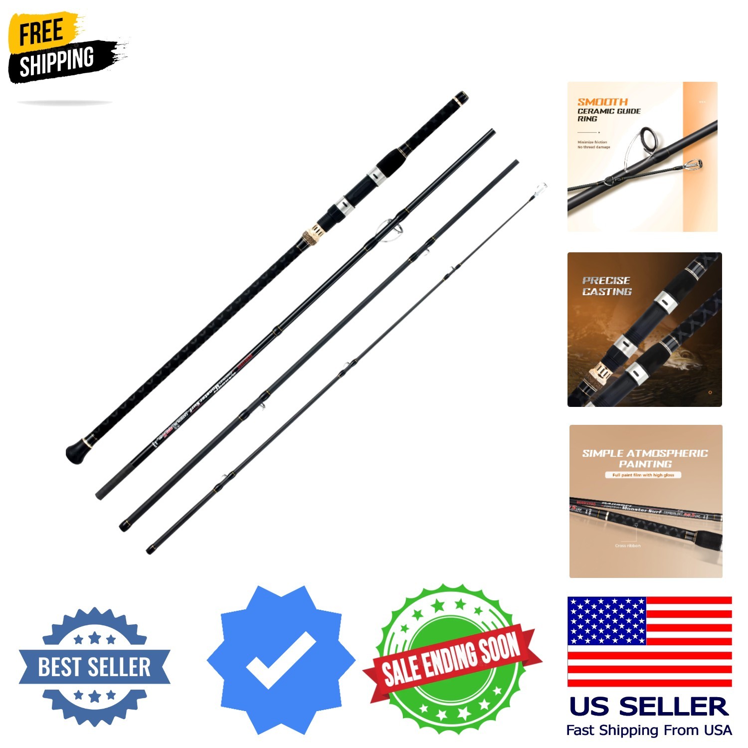 Surf Spinning Fishing Rod Graphite Spinning Rod