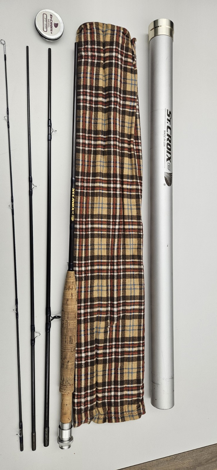 St Ctoix PTF-8045 Fly Rod 8′ 4/5 Weight Customized for Mr Eads by Curt Osuga