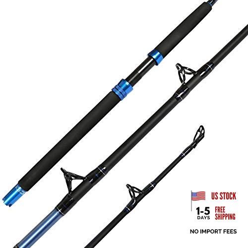 1/4-Piece Fishing Rod – Saltwater Trolling Rod – Cat Catfish – 1 Piece 40-80lb