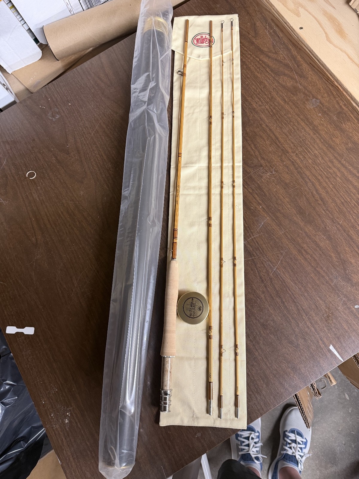 R.L. Winston Rod Co. 7’9″ #5/6 3 piece – 2 tip Bamboo Fly Rod