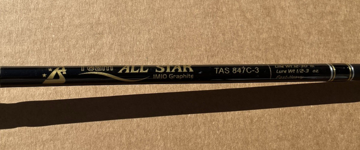 Vintage All Star IM 10 TAS 847C-3 12-30 line wt. 1/2-3 oz 7ft. Fast Hvy. 3pc.