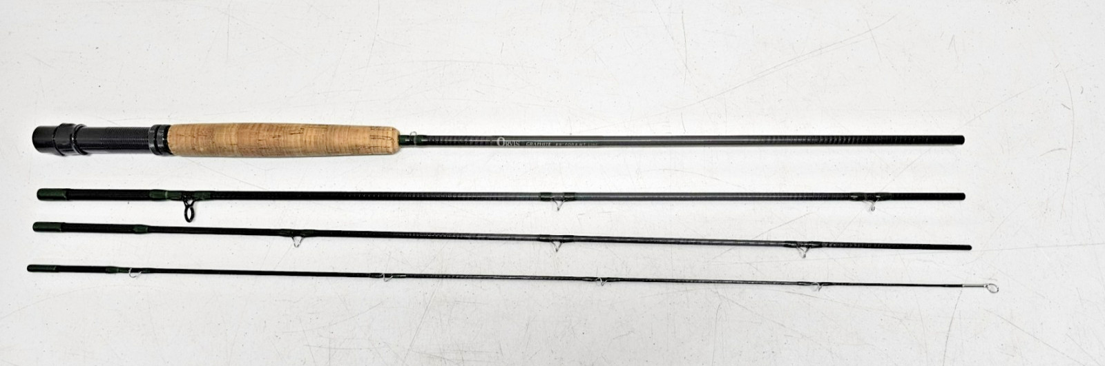 Orvis Graphite Fly Fishing Rod 8’6″ 6wt 4-Piece, green, gray