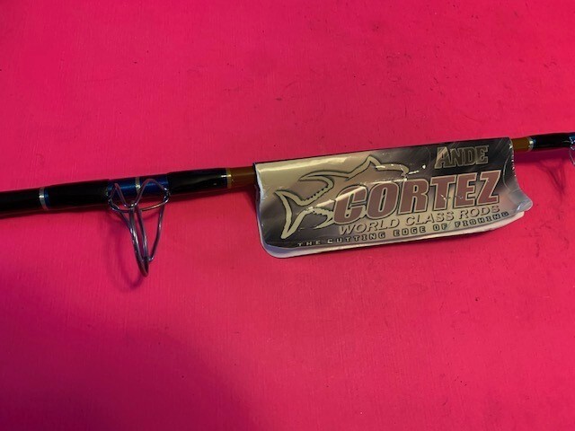 ANDE CORTEZ 7 FOOT 12 TO 30 POUND RATED SALTWATER SPINNING ROD NEW OLD STOCK