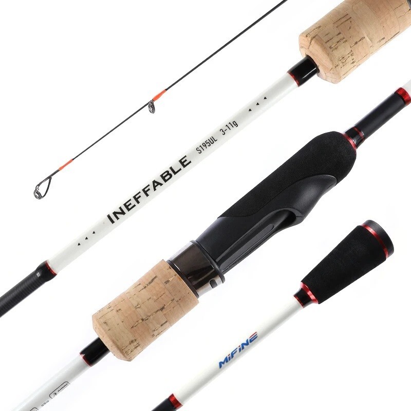 Carbon Spinning Ultra-light Fishing Rod Lure Weight 0-5g/1-7g/3-11g 1.8 2.05M