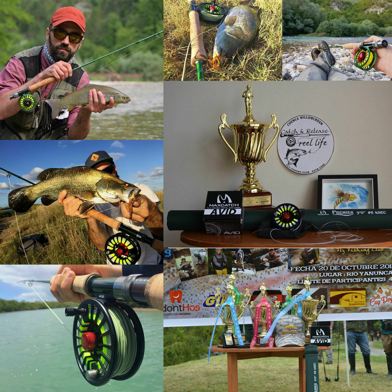 Premier 3/4/5/6/7/8/9/10WT Fly Fishing Rod Kit, Whole Combo Outdoor Sports