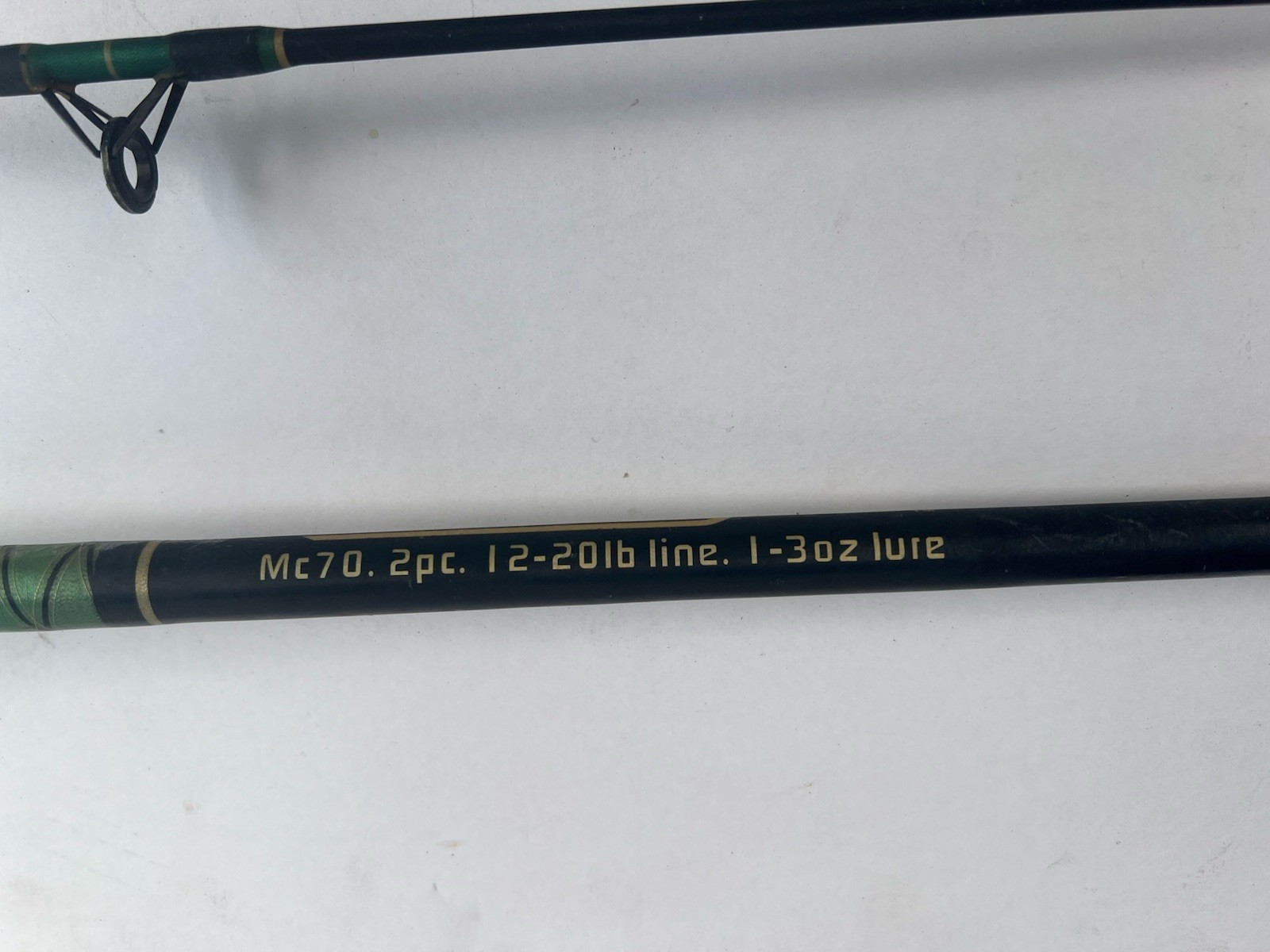 2x Montague MC70 7’ Two Piece Large Spinning Salmon Fishing Rod 12-20 lb Vintage