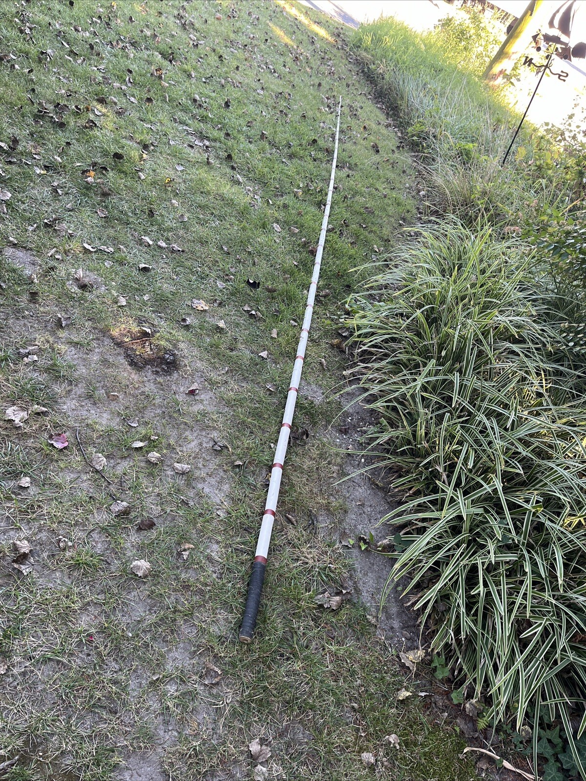 Pair Of Two Antique Bamboo Fishing Pole/Rod, 17ft Long. One piece
