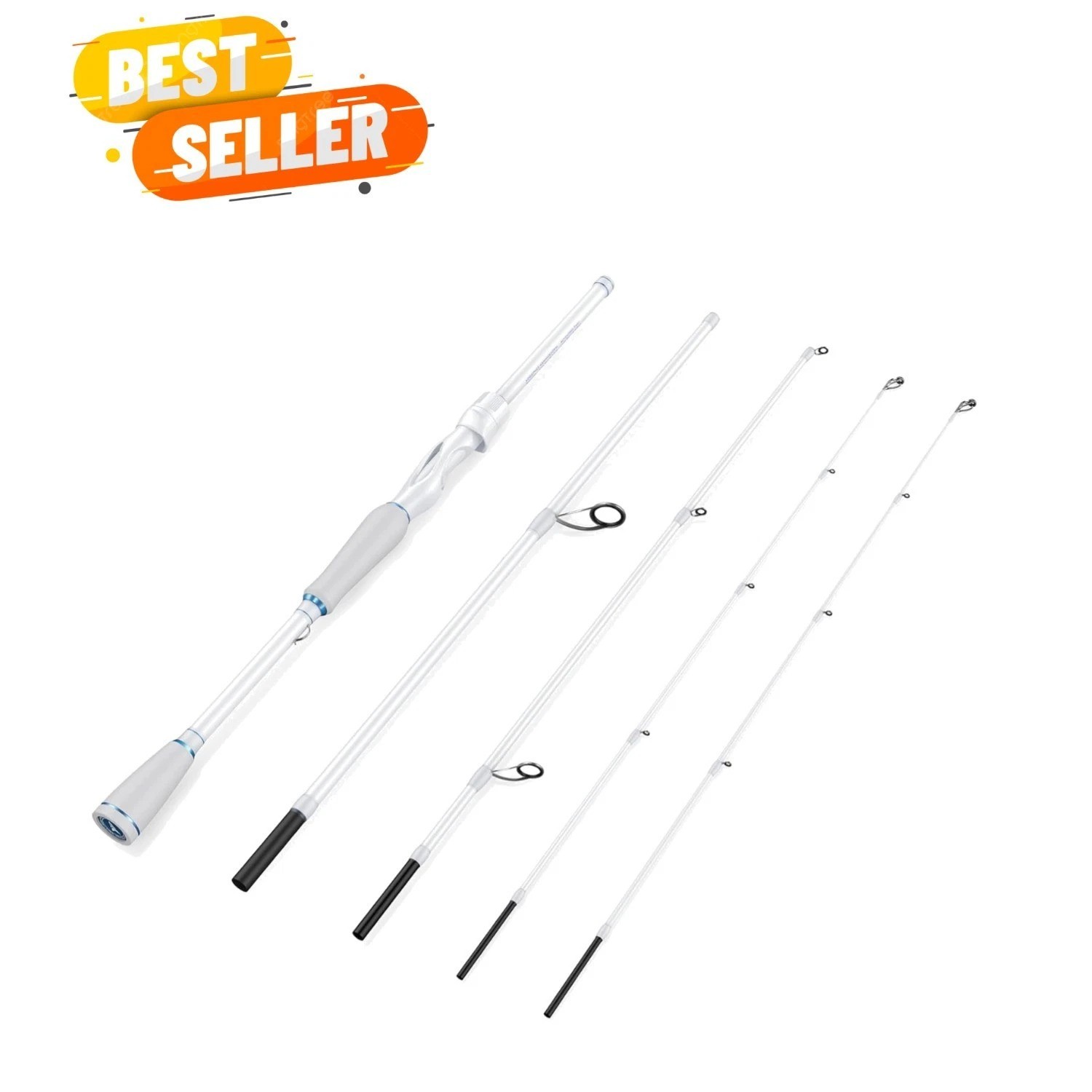 Centron Lite Travel Fishing Rods, Portable 4/5 Piece Spinning & Casting Rods,…