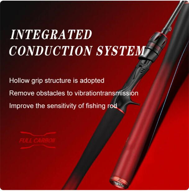 Lure Fishing Rod 1.65m 1.8m Carbon Fiber Spinning/Casting Rod Bait Wt. 4-25g Rod