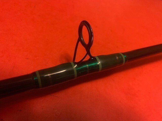 CUSTOM BUILT GLOOMIS BB965 GL2 8 FOOT 15 TO 30 LB. CONVENTIONAL BAITCASTING ROD