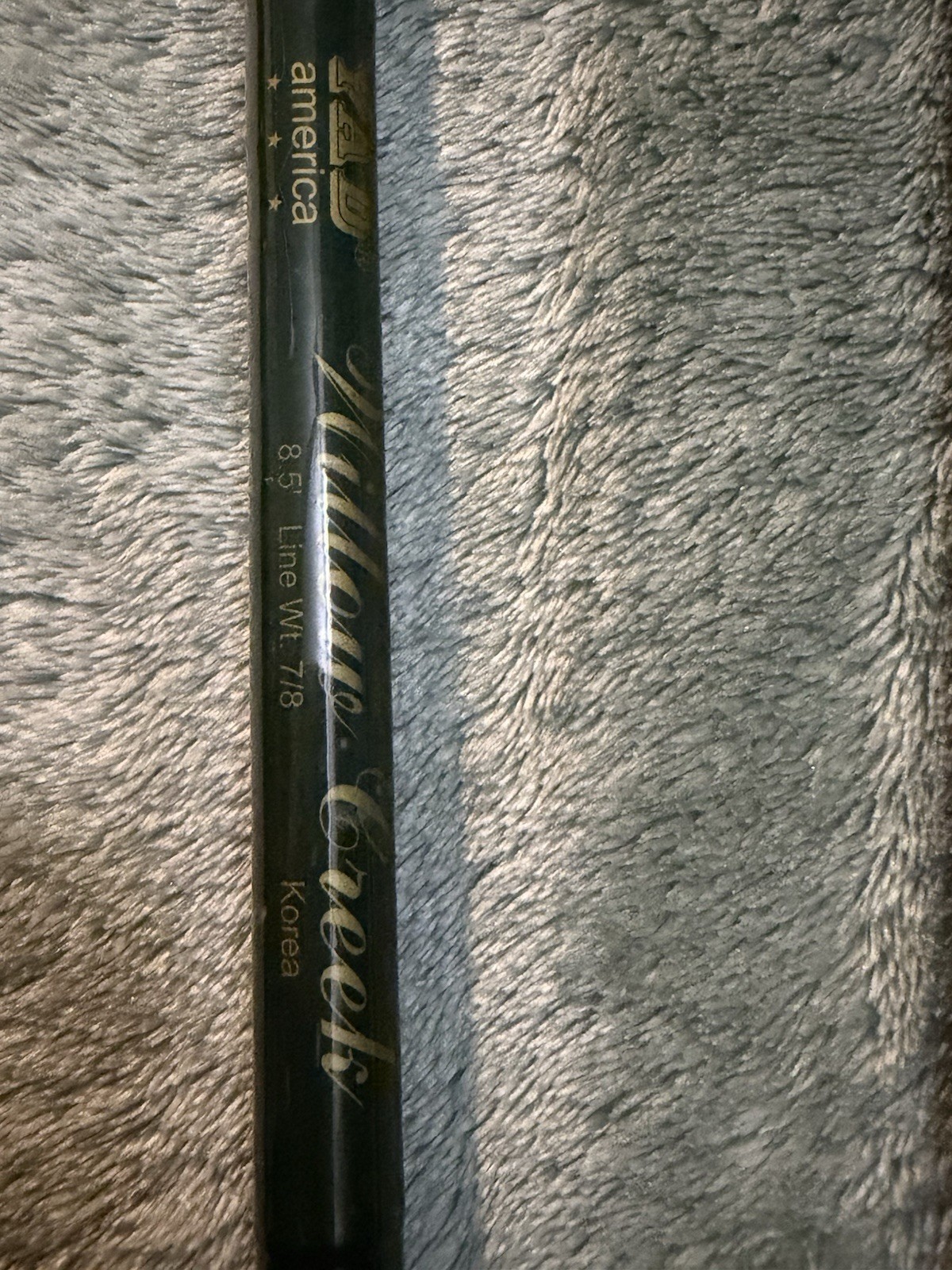 America Willow Creek 8.5ft Fly Fishing Rod Black 7/8 Line 2pc