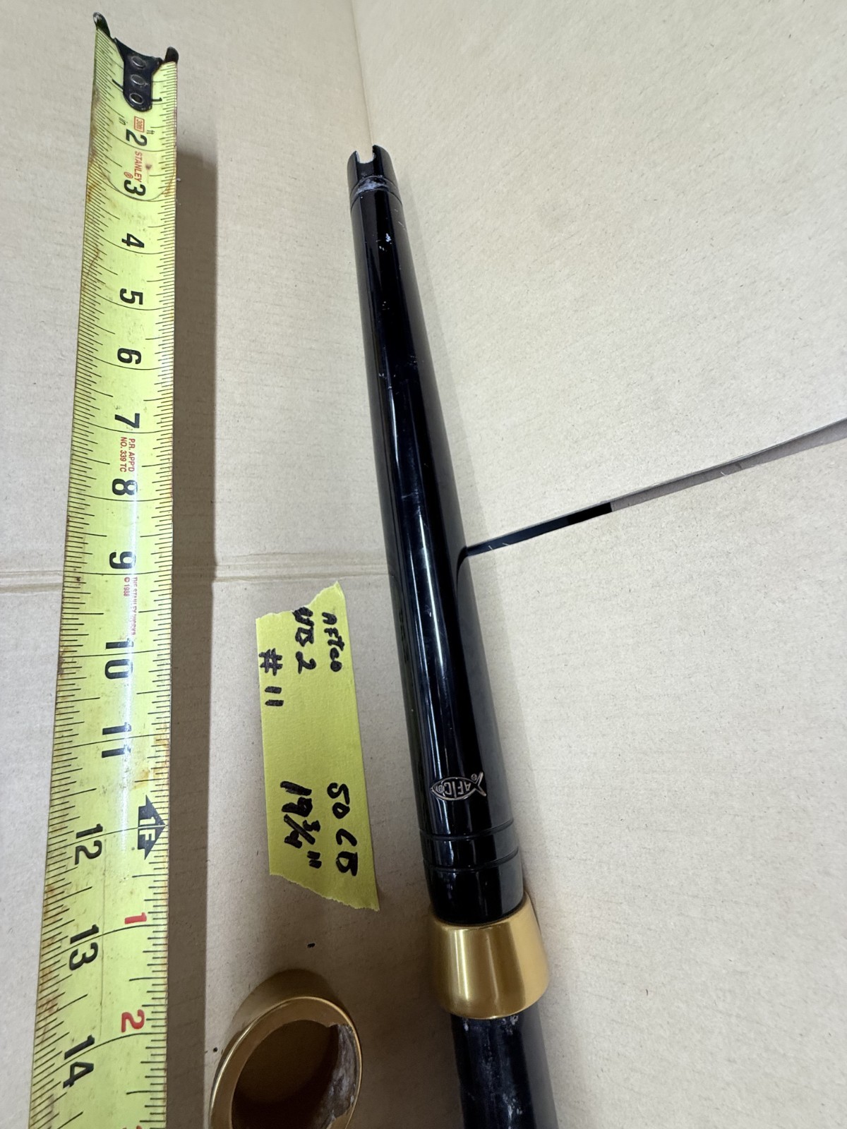 USED AFTCO BLACK & GOLD Aluminum Butt 19 3/4″ UB2 Great condition. 30-50lb class