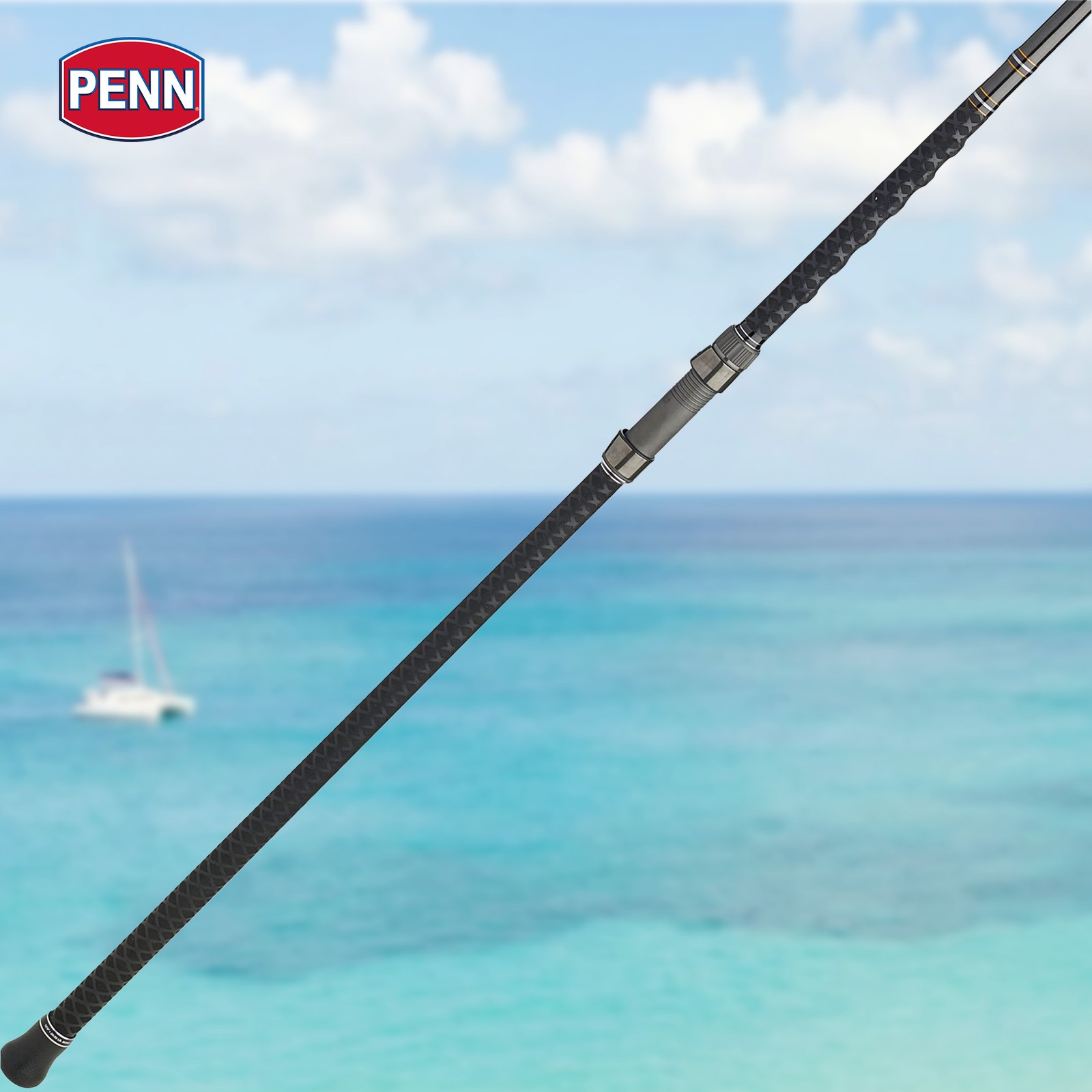 PENN Carnage III Conventional Surf Rod, 10′ Fishing Pole, Medium Power