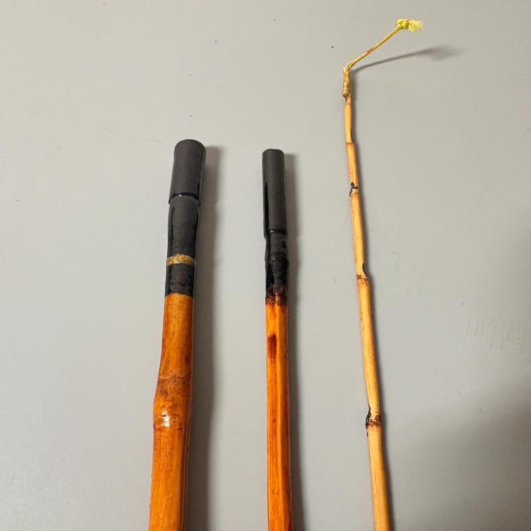 Bamboo Japanese Takano Rod 3-Piece 50cm Accessory Model for Fishing Used