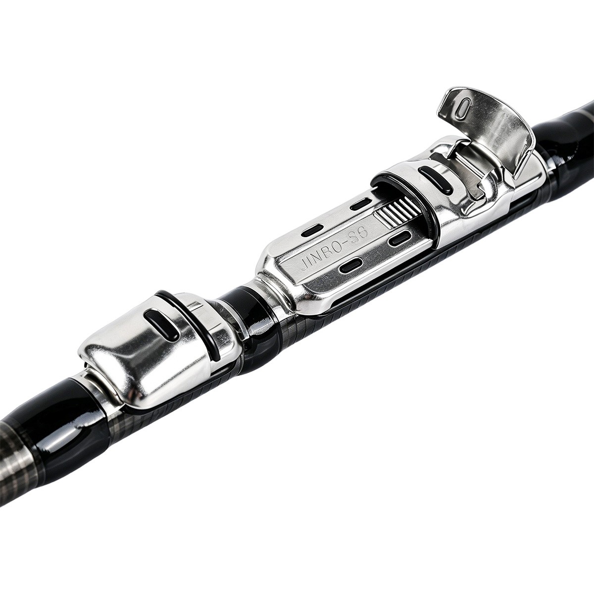 2X Strong Carbon Fiber Telescopic Fishing Rod Sea Travel Spinning Pole 6.9’/2.1M
