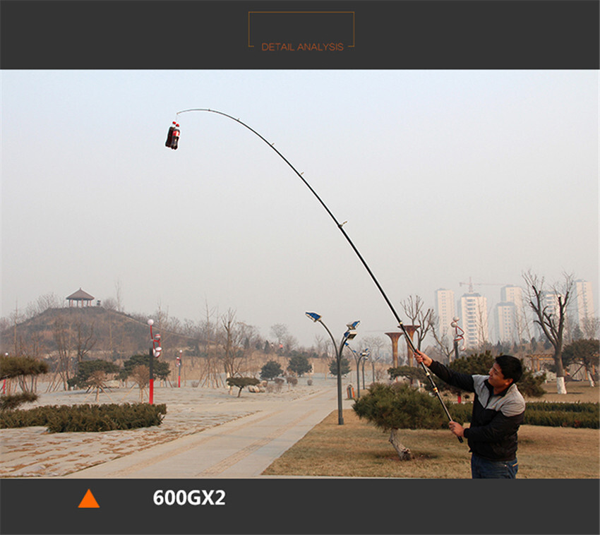 Superhard carbon telescopic long cast spinning rod Casting Weight:100-250g