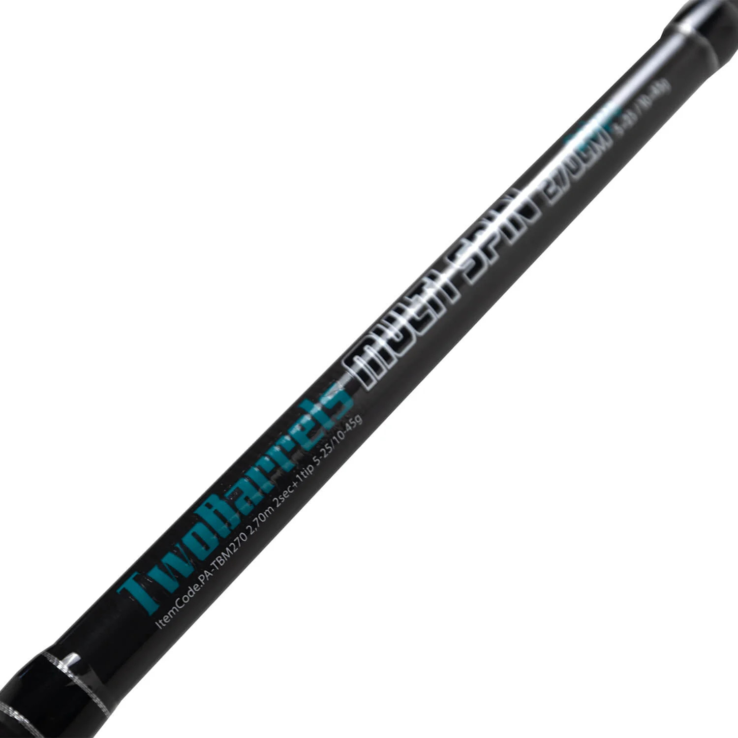Pamchion TwoBarrels Multi Spin Spinning Rod 2.70m 5-25g and 10-45g Carbon Black