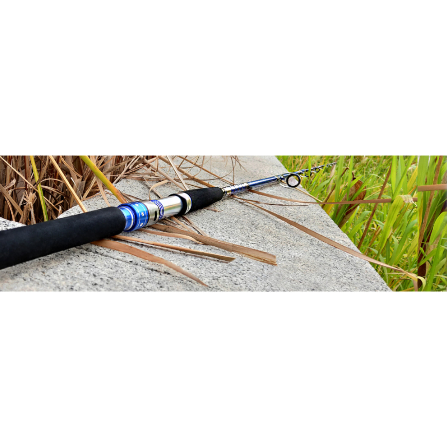 Fiblink 2-Piece 7′ Medium Heavy Spinning Rod Saltwater Portable Graphite Durable