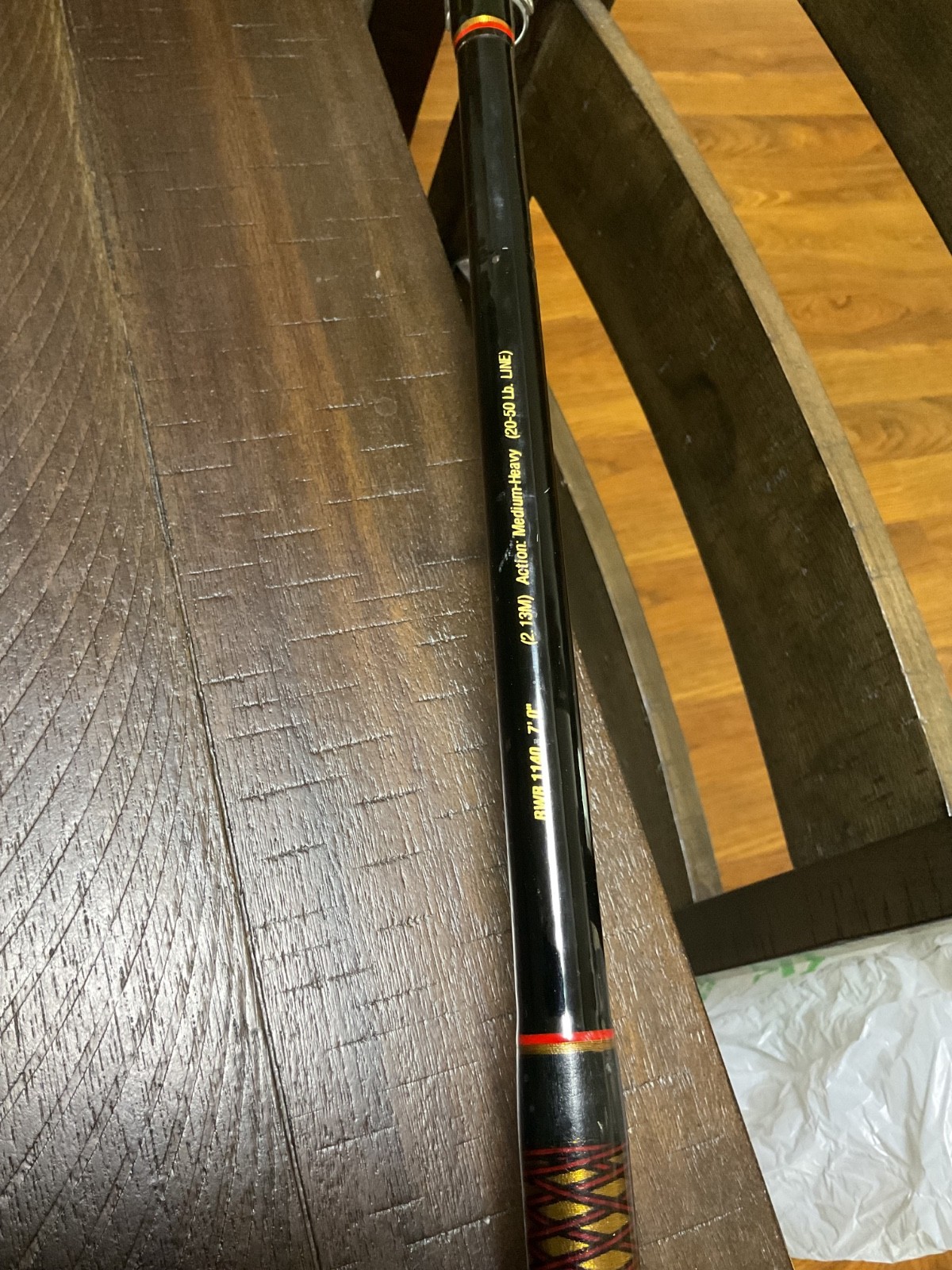 Vintage Shakespeare Ugly Stik Bigwater BWB 1140 Casting Rod 7′ 20-50lb MEDIUM H