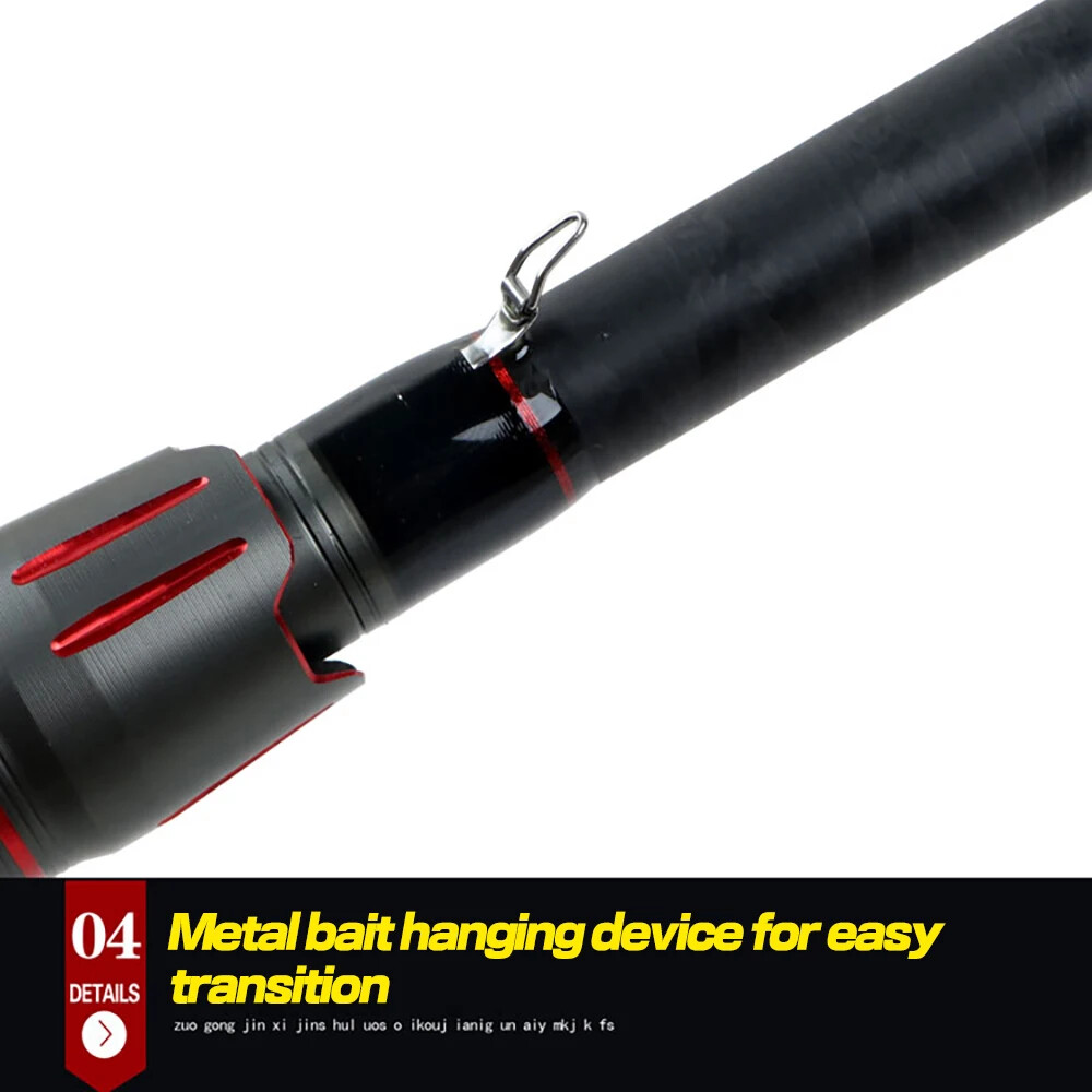 1.8m-3.0m Telescopic Spinning Fishing Rods Carbon Fiber Lure Pole Bait WT 8-18g