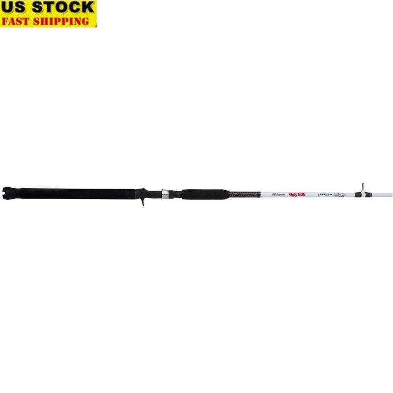 8ft Catfish Fishing Rod Durable Medium Heavy Clear Tip Sensitive Construction US