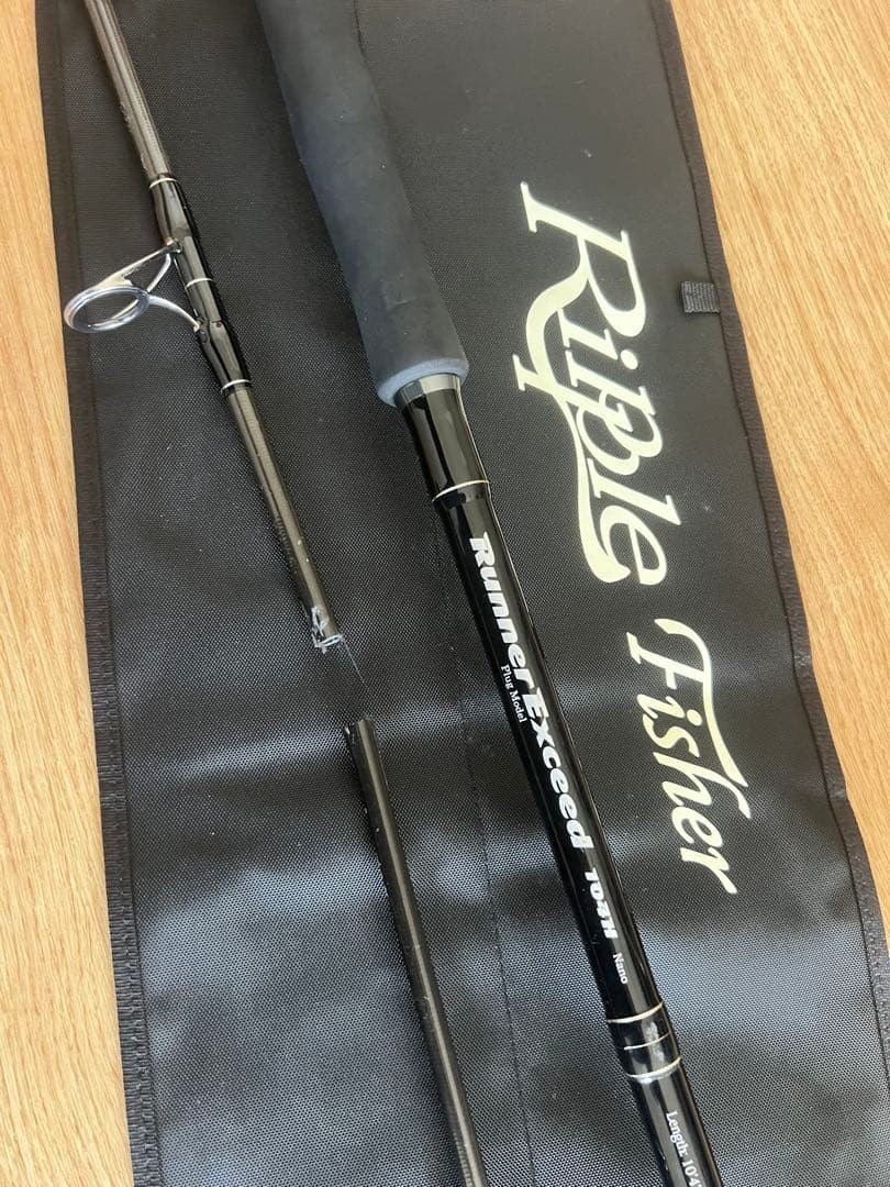 Fisher Runner Exceed 104H Nano Casting Rod Broken Tip Used for Parts
