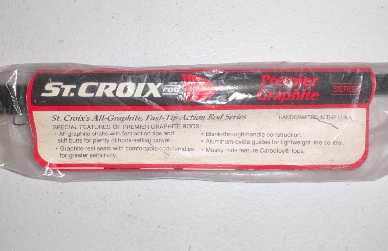 Vintage St.Croix Rod, All-Graphite, Fast-Action Rod Series