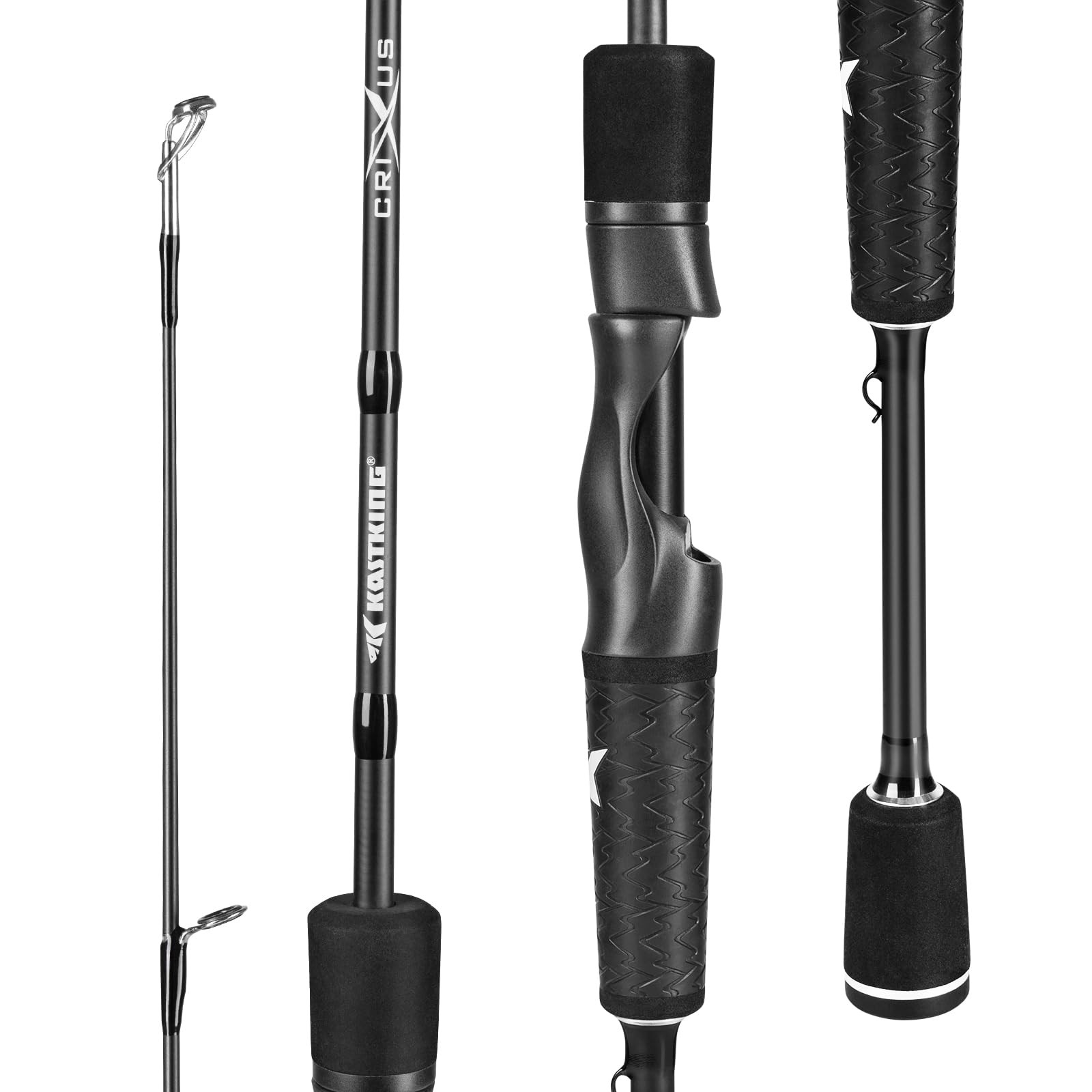 KastKing Crixus Fishing Rods Spinning Rod 7ft 6in-Medium Heavy – Fast-2pcs