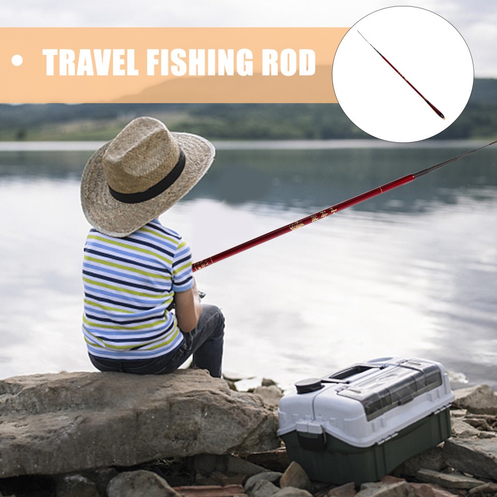 Compact Telescopic Fishing Rod Adjustable Lightweight Pole 160 cm