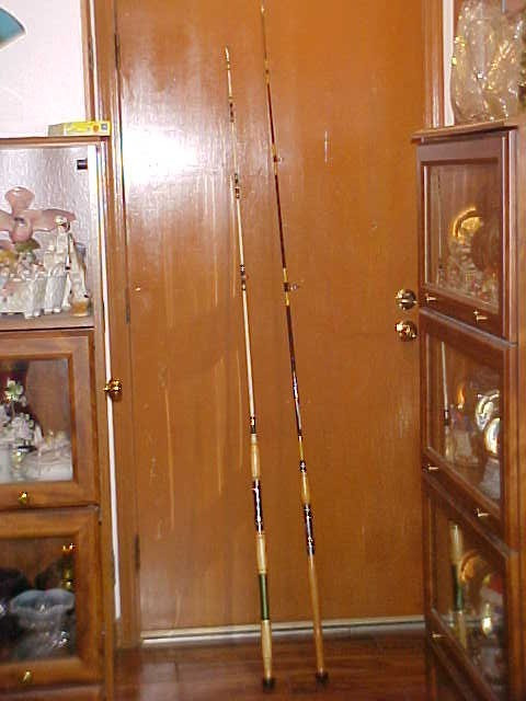 Lot (2) Big Game Saltwater Rods TRUE TEMPER 2525 6′ & CORONET Custom Made 6 1/2′