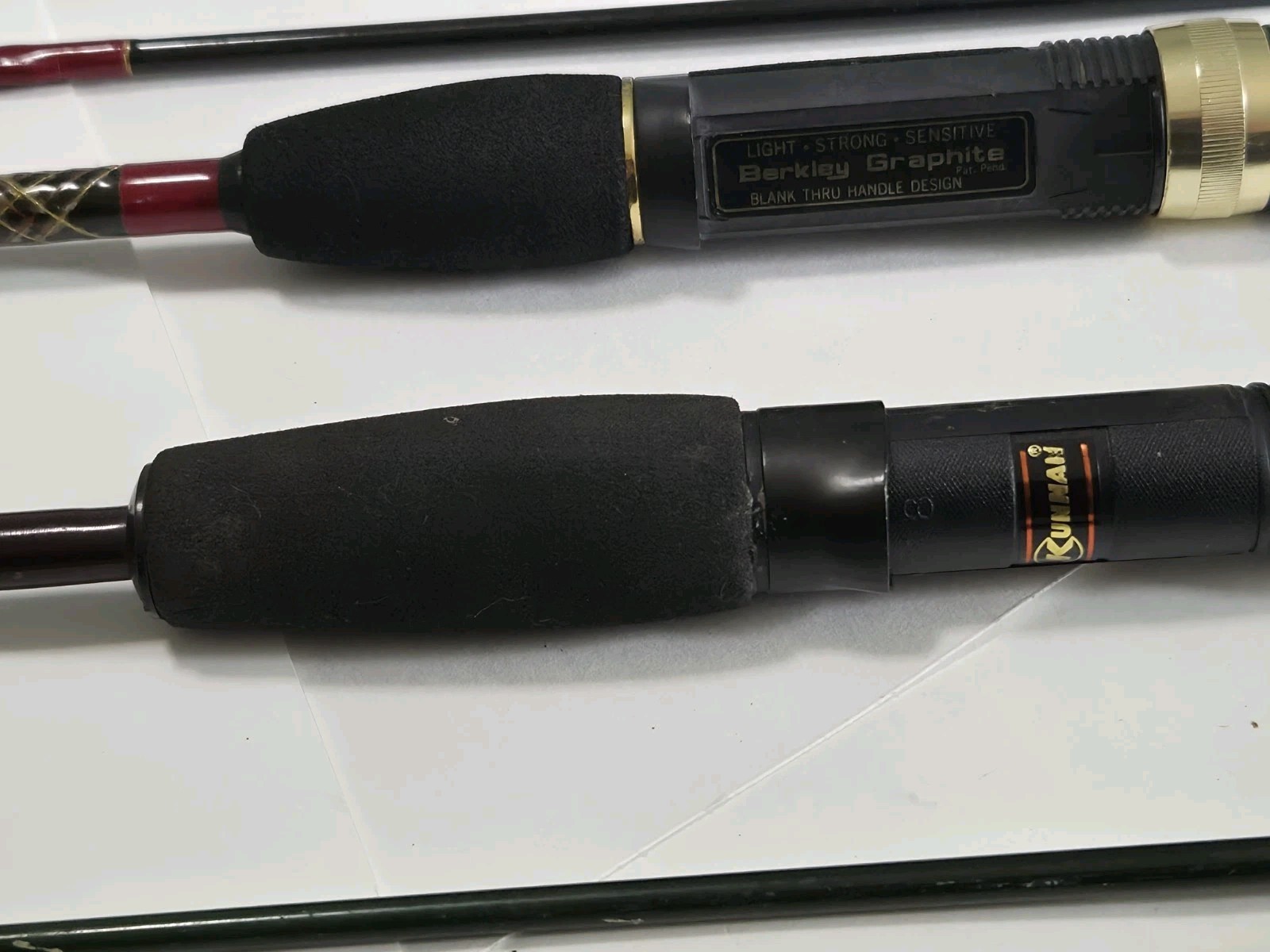 Lot (2) Spinning Rods Medium 6.5′ 2PC Berkley Grayfite & Kunan Competitor