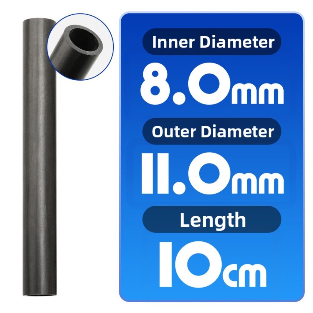 Carbon Fiber Repair Tube 10cm for Fishing Rod Joint For DIY Strengthening