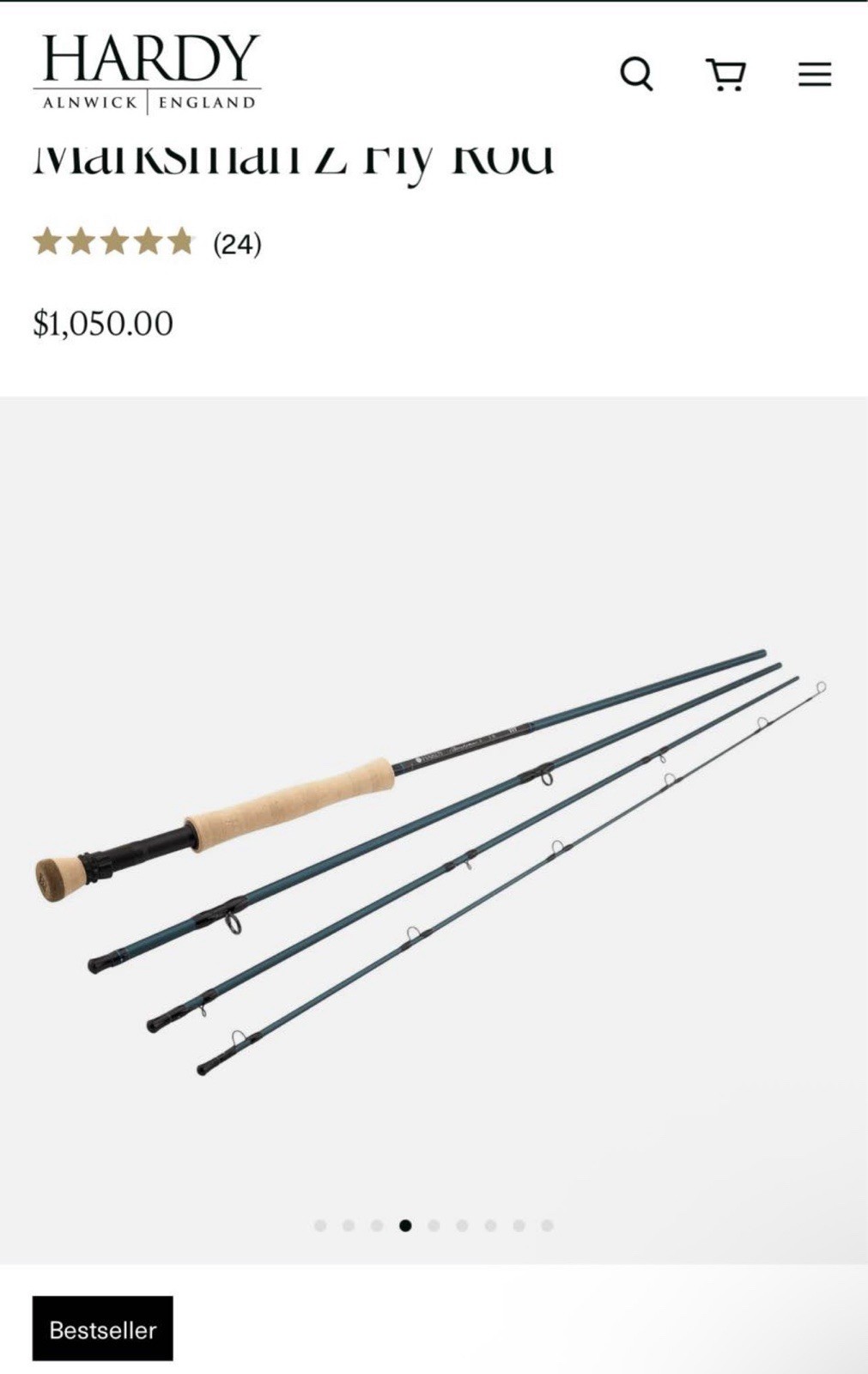 Hardy Marksman Z 9’ 9wt Fly Rod + Hardy Averon 9000 Reel – New/Unused