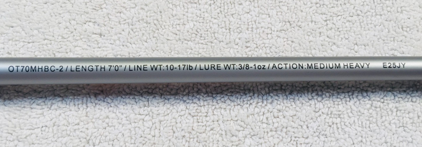 NEW Ozark Trail Gen 2.0 Med/Heavy 2Pc 7′ Fishing Casting Rod Model OT70MHBC-2